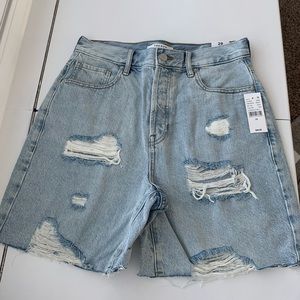 PacSun High Rise Boy Short Jean Shorts